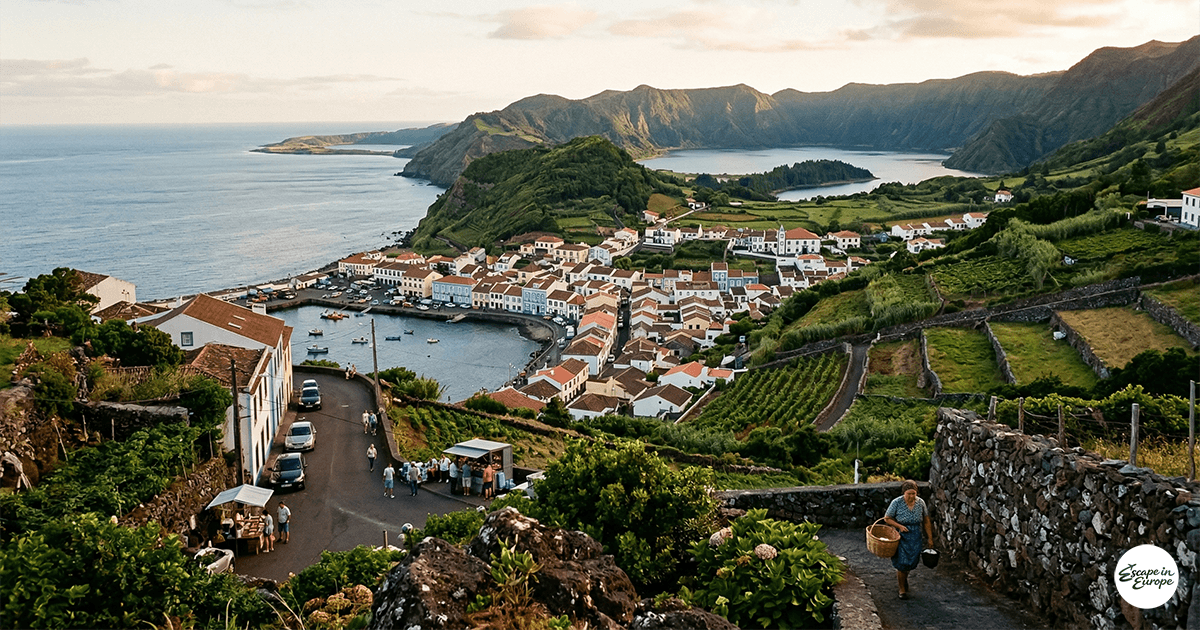 Sao Miguel Azores volcanic lakes geothermal
