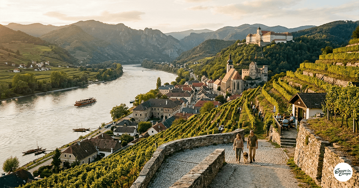 Wachau Danube vineyards abbeys route
